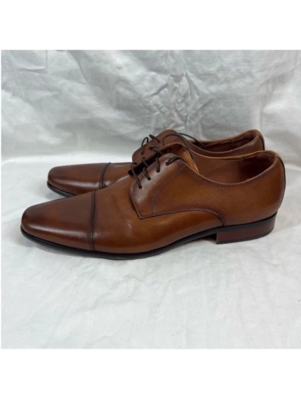 Florsheim Leather Jackson Cap toe Oxfords Cognac